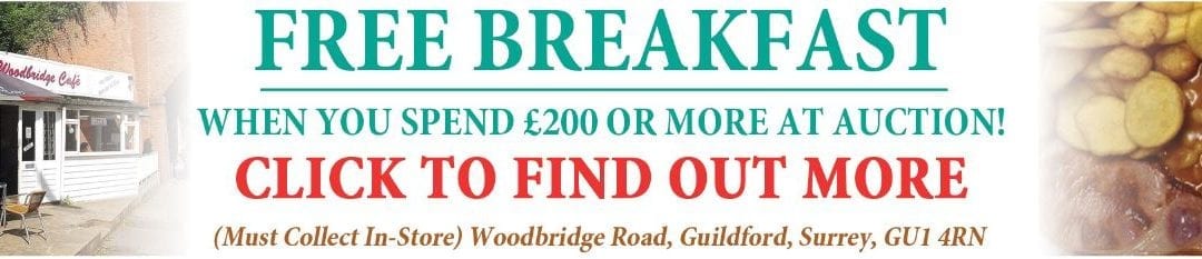 Free Breakfast When You Spend More Than £200 At Auction