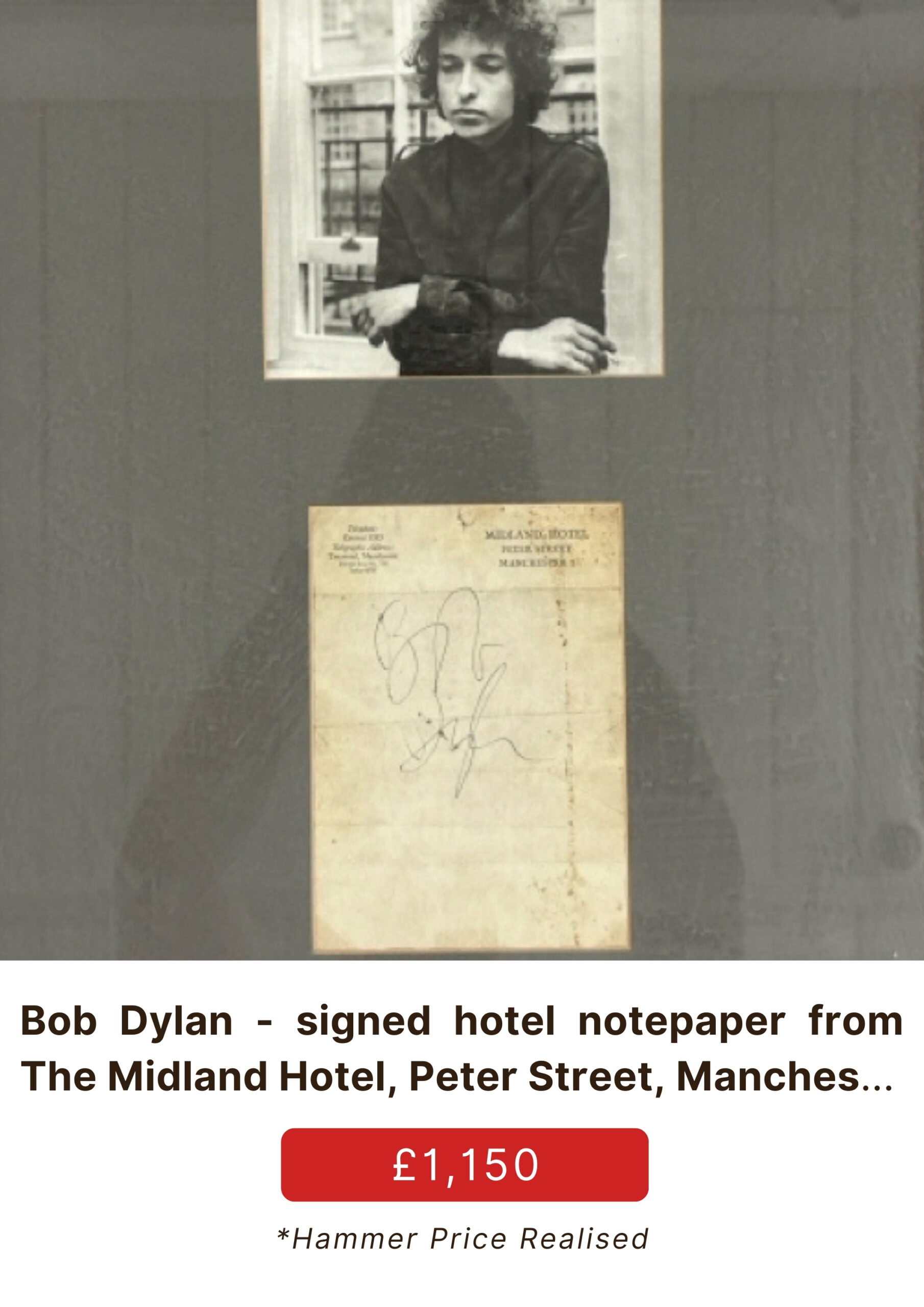 Bob Dylan Signed Notepaper scaled