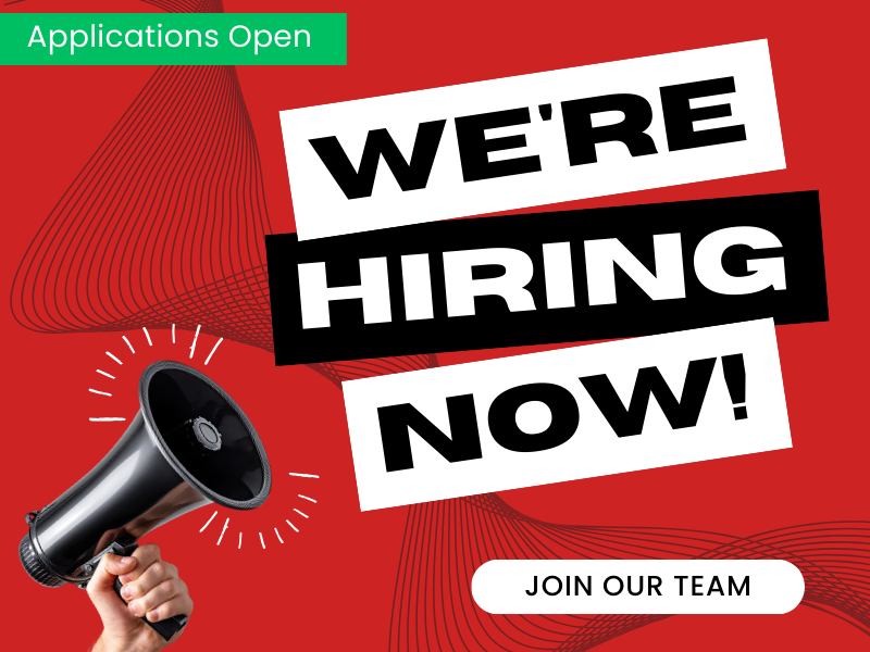 We're Hiring Now